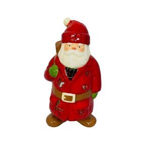Hallmark Country Father Santa Holiday Tea Light Holder 7.5"